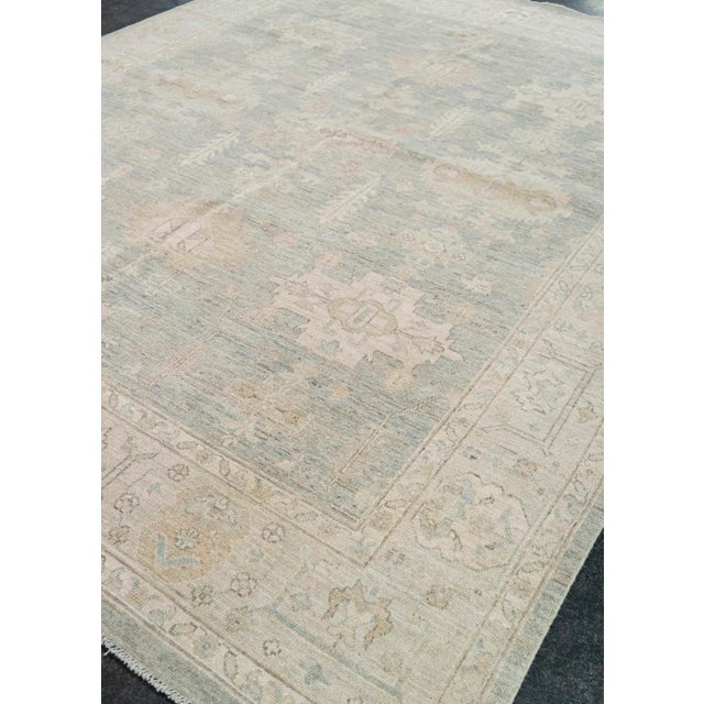 Brown Oushak Rug 7'11" x 9'9" #21386 For Sale - Image 8 of 8