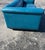 Postmod Teal Leather Sofa For Sale - Image 16 of 18