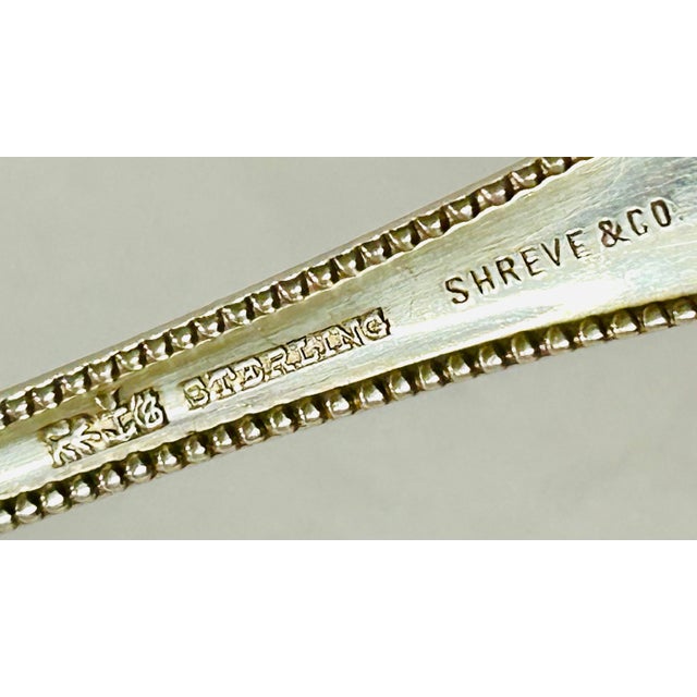 Late 19th Century Shreve Gorham Lancaster Sterling Dinner Forks, Set of 5 For Sale - Image 5 of 8