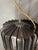 A striking vintage industrial pendant light with an aluminium ribbed shade and bakelite top section, newly rewired with a...