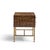 Mastercraft Mastercraft Mid Century Burlwood and Brass Nightstands - Pair For Sale - Image 4 of 13