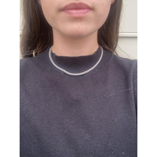 David Yurman Wheat Chain Necklace, Sterling Silver, Length 16 Inches For Sale In Greensboro - Image 6 of 6