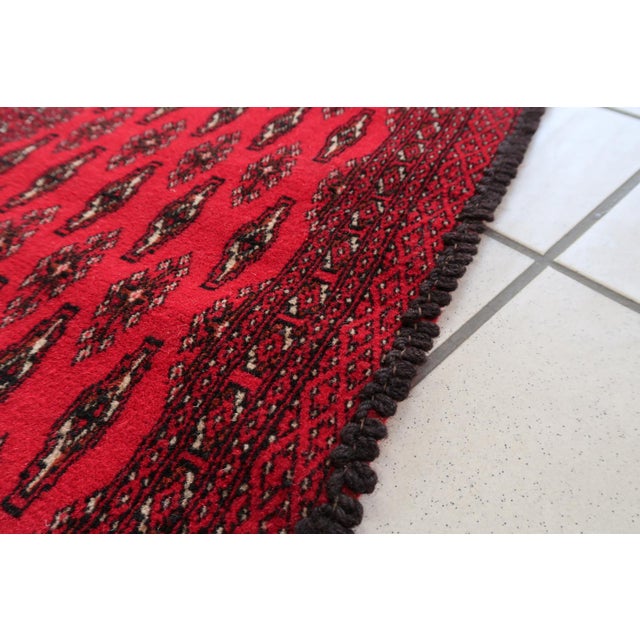 Abstract 1970s, Handmade Vintage Turkmen Tekke Salt Bag 1.4' X 2.7' For Sale - Image 3 of 8