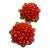 Vintage Nettie Rosenstein Woven Coral Bead Earrings, A Pair For Sale