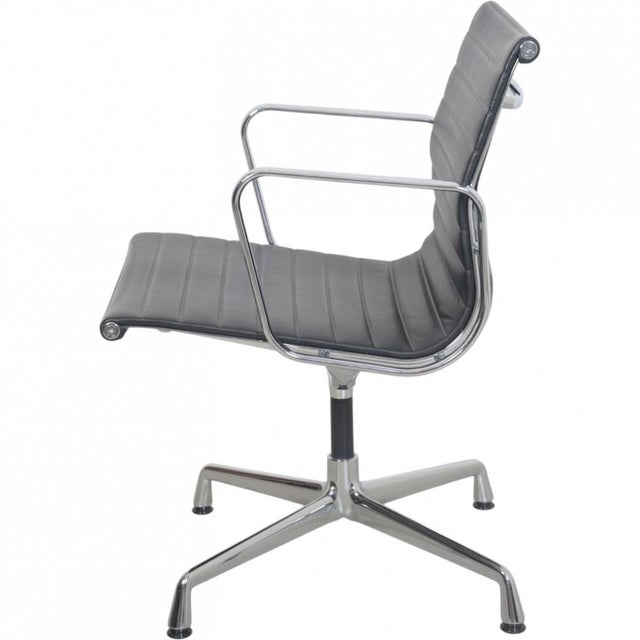 EA108 Chair in Black Leather from Charles Eames, 2007 For Sale - Image 12 of 16