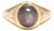 Vintage Engraved Star Sapphire Ring, 13-14k Yellow Gold, Ring Size 3.5, Art Deco For Sale
