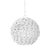 New special order item. Not vintage. Gorgeous contemporary sphere shaped pendant light wrapped with whitewash wood beads....
