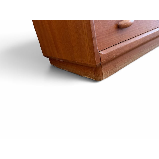 1960s Danish Modern Dyrlund Teak Drop-Front Secretary Desk & Vanity For Sale - Image 11 of 11