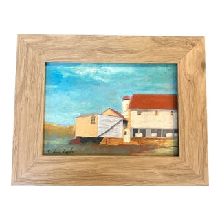 Contemporary Original Painting by Stephen Heigh “On the Farm” For Sale