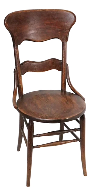 Early 20th Century Victorian Oak Bentwood Side Chair