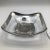 Vintage MCM Georges Briard Glass Pickle or olive Dish bowl with Attached Fork. Floral design is Sterling Silver and has a...