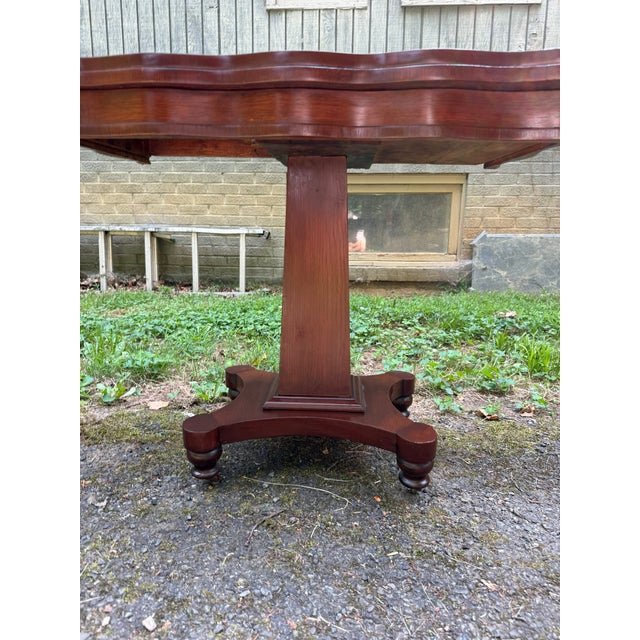 Antique Regency Style Mahogany Flip Top Game Table For Sale - Image 4 of 18