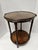 Weiman Burlwood Veneer Round Side Table With Drink Tray For Sale - Image 4 of 10