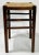 Early 20th Century Antique English Wood Woven Rush Seat Stool For Sale - Image 5 of 9