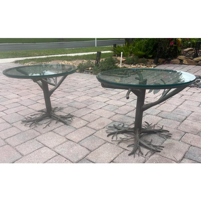 Brutalist Mid-Century Italian Brutalist Coffee Tables in Tree Shape in the Manor of Salvino Marsura, 1960s For Sale - Image 3 of 11