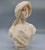 Late 19th Century Antique Italian Alabaster Bust, Signed Pugi — Hooded Female Figure, Late 19th / Early 20th Century For Sale - Image 5 of 9