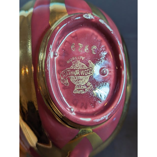 1950s 1950s Mid-Century Modern Arthur Wood Striped Aladdin Tea Pot, England For Sale - Image 5 of 9