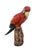 Italian Vintage Italian Hand-Painted Ceramic Scarlet Macaw Parrot Sculpture For Sale - Image 3 of 12