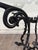 Black Vintage Hollywood Regency Style Wrought Iron and Glass Center Breakfast Table For Sale - Image 8 of 12
