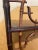 Brown Asian Chinoiserie Burnt Bamboo Painted Corner Shelf For Sale - Image 8 of 12