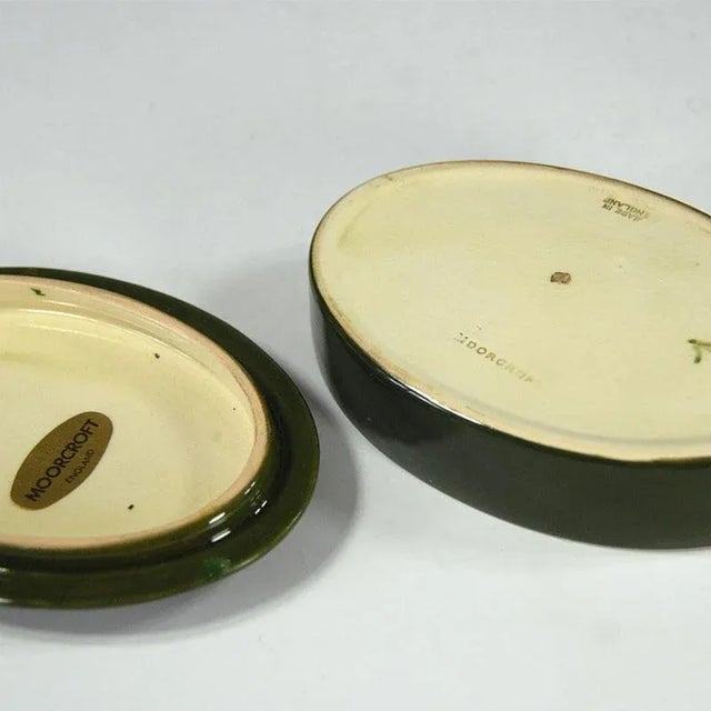 Ceramic Hand Painted Floral Trinket Box from Moorcroft For Sale - Image 5 of 10