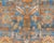 1920s Botanical Design Persian Malayer Antique Rug in Blue, Rust, and Orange Tones For Sale - Image 5 of 12