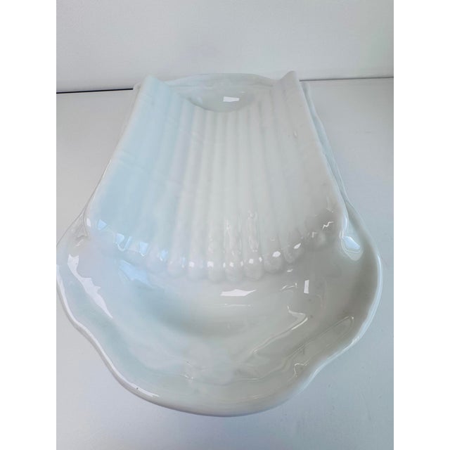 Rustic European Antique French Ironstone Asparagus Platter Dish For Sale - Image 3 of 7