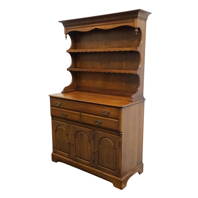 PENNSYLVANIA HOUSE Independence Hall Collection Solid Cherry Early American 46" Buffet w. Dutch Cupboard Hutch -...
