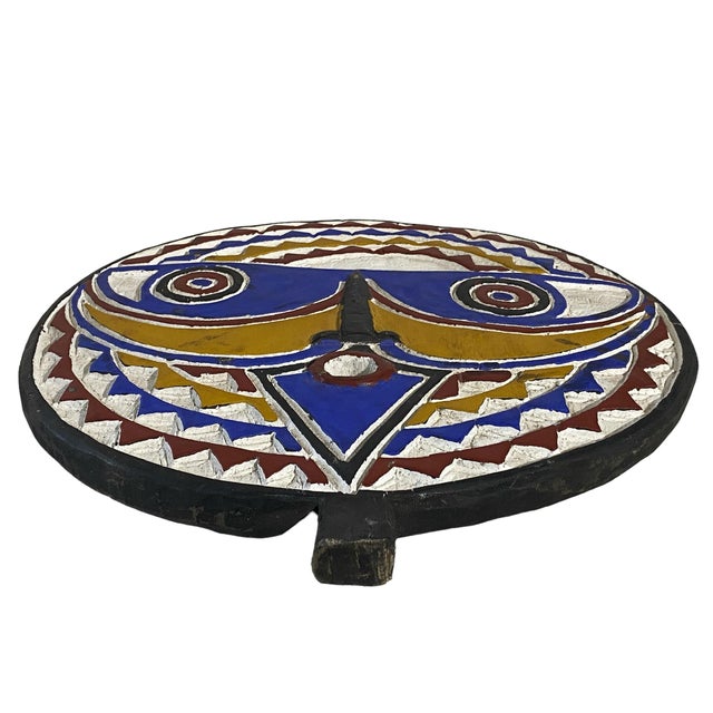 Vintage African Tribal Wooden Goli/Baule Mask I Coast 16.5" H For Sale In New York - Image 6 of 6