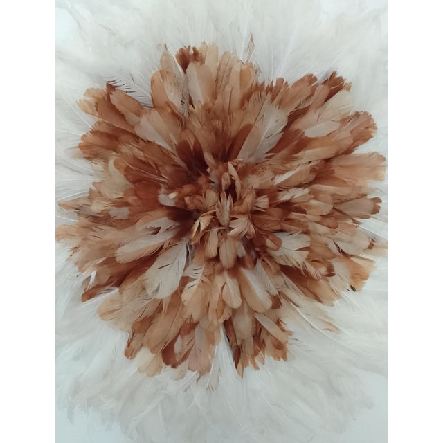 Early 21st Century Beige Outline & White Juju Hat For Sale - Image 5 of 8