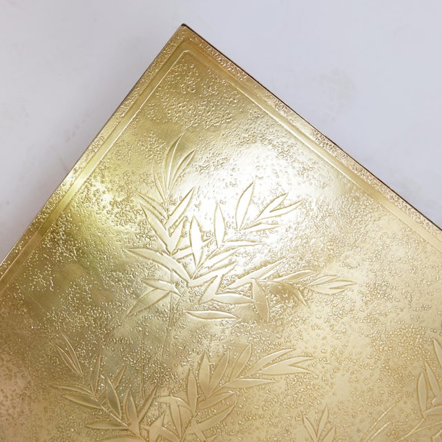 Black Etched Brass Coffee Table in the style of Christian Krekels, Belgium, 1977 For Sale - Image 8 of 15