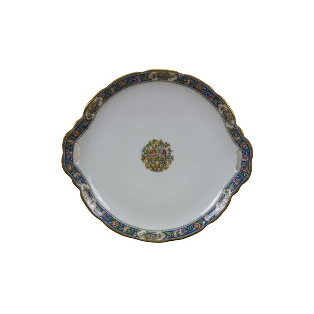 11 pieces of early 20th century Art Deco French Limoges porcelain plates by T.L.B. (Touze, Lemaître Frères & Blancher)....