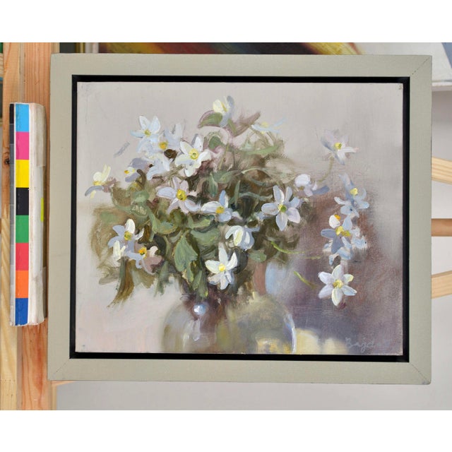 Valery Bayda, Anemones, 2025, Oil on Cardboard, in Very Good conditions. Designed from 2000 This piece has an attribution...