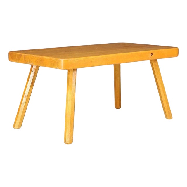 Mid-Century Modern Pine Coffee Table, France, 1960s For Sale