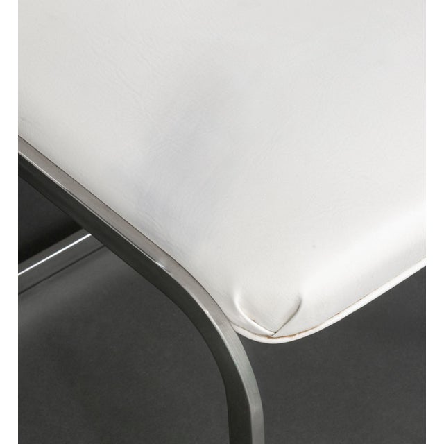 Modern Brueton Chrome Cantilevered Chairs, Pair For Sale - Image 3 of 6
