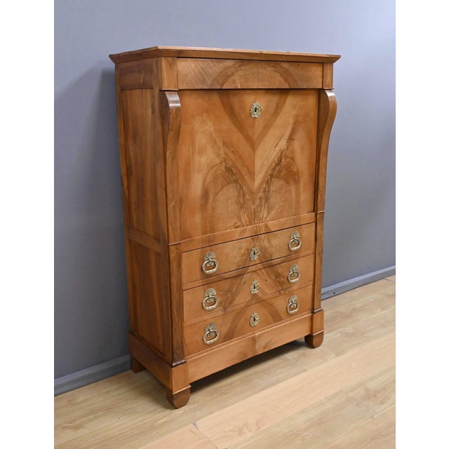 Mid-19th Century Restoration Walnut Secretary Desk For Sale - Image 5 of 18