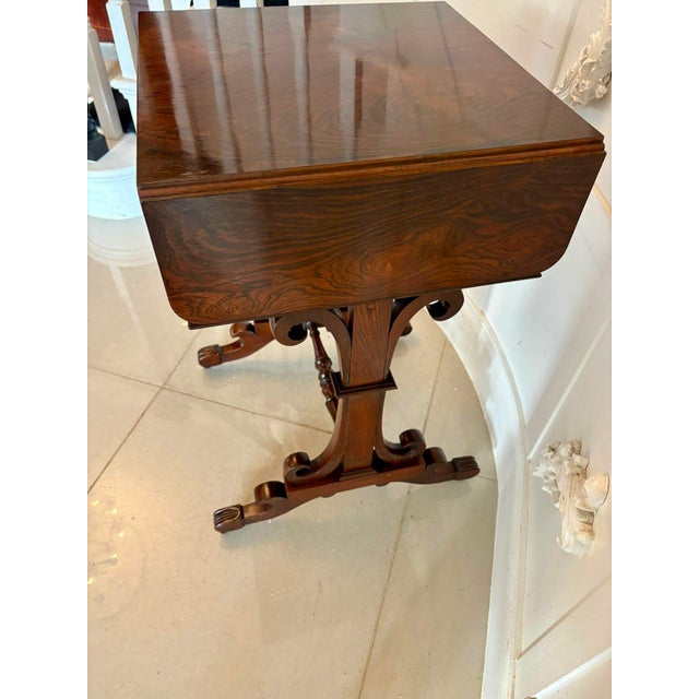 Antique William IV Rosewood Lamp Table, 1830s For Sale - Image 11 of 15