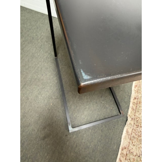 Black Room & Board Slim C-Table For Sale - Image 8 of 12
