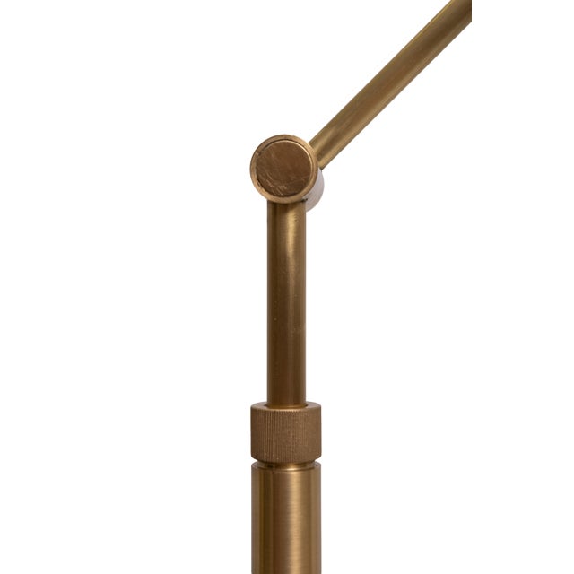 Brass Double L Table Lamp by Ben Demmers,1980s For Sale - Image 9 of 13