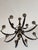 Spanish Revival Large Spanish Revival Style Forged Iron Twelve-Light Chandelier For Sale - Image 3 of 8