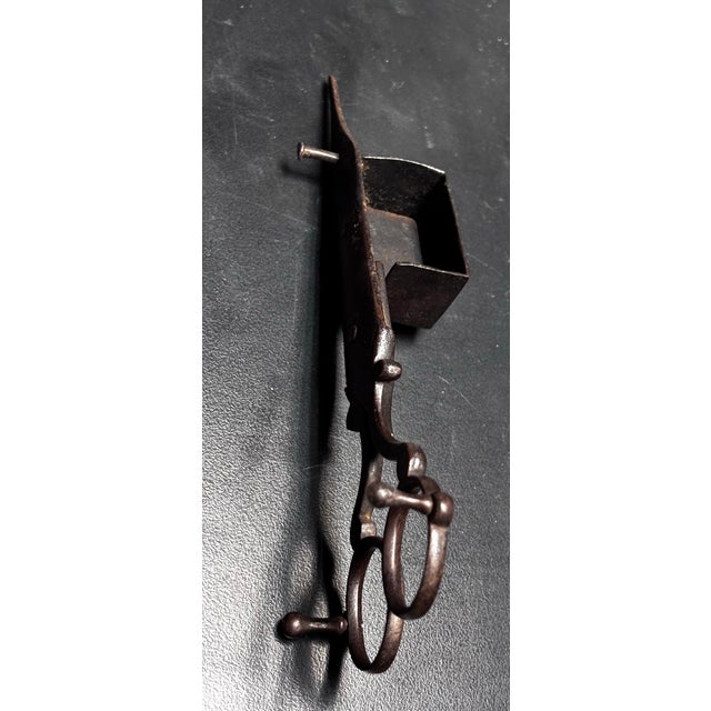 18th Century Hand-Forged Iron Candle Wick Trimmer With Catcher – Colonial American For Sale - Image 12 of 12