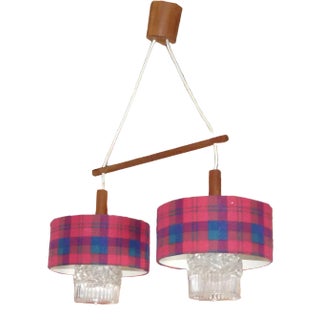 Hanging Lamp in Teak, 1960s For Sale