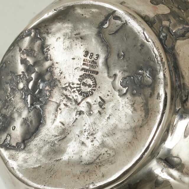 Vintage Los Castillo Silver Plate Pitcher With Parrot For Sale - Image 10 of 10