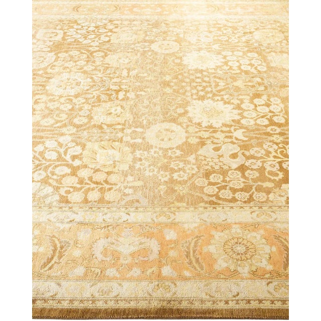 Solo Rugs Vintage Traditional Hand Knotted Wool Area Rug, Gold - 7'10" X 10'1" For Sale - Image 4 of 9