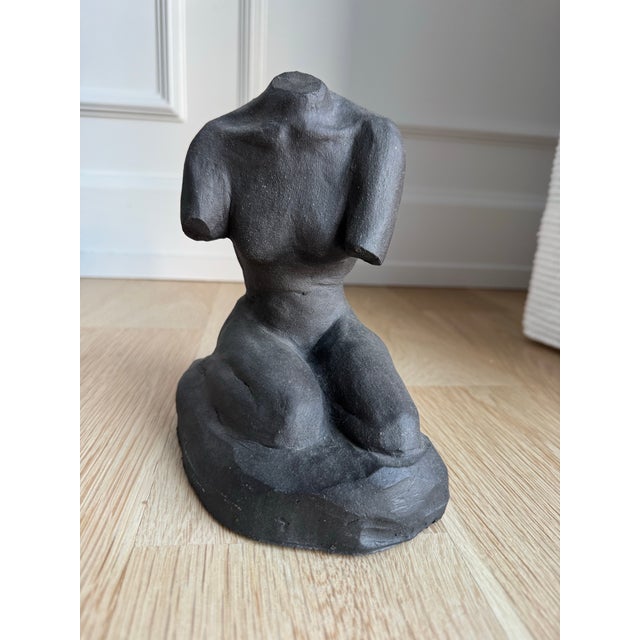 Signed Hand-Built Ceramic Torso Sculpture | Modernist Studio Work For Sale - Image 10 of 11