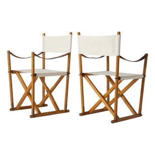 1940s Folding Chairs by Mogens Koch - A Pair For Sale