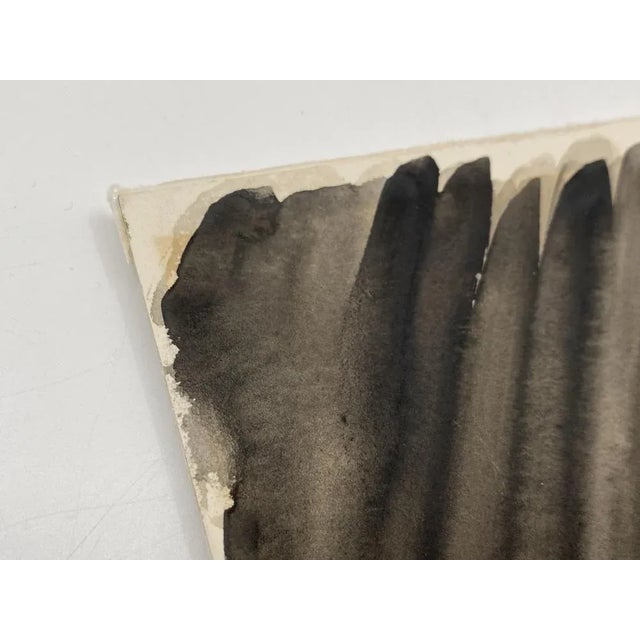 Black Heinrich Heuser, Fishing Nets on the Beach, 1950s, Ink and Watercolor For Sale - Image 8 of 9