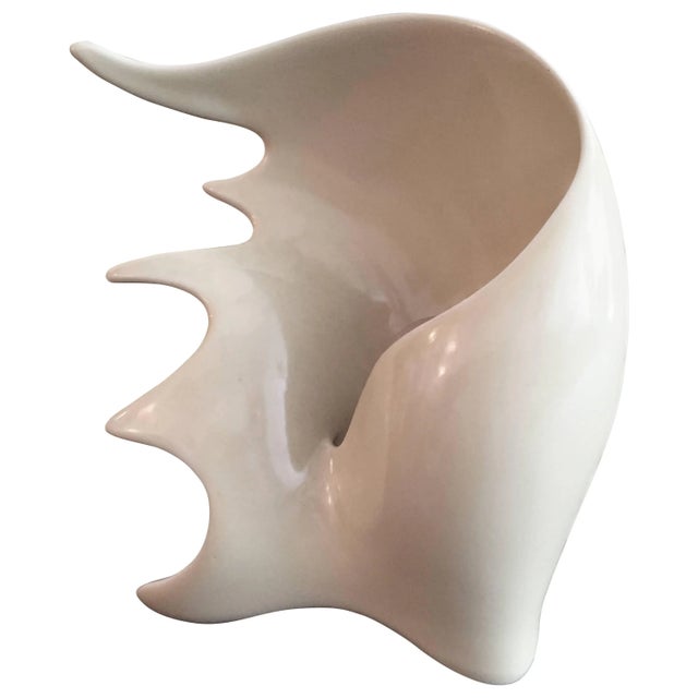 Ceramic Italian 1950s Antonia Campi Conchiglia Pottery Lamp For Sale - Image 7 of 7