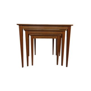 Danish Teak Nesting Tables by Kvalitet Form Funktion, 1960s, Set of 3 For Sale