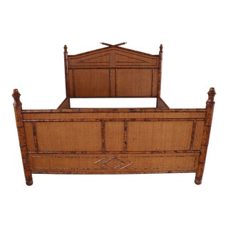 Bloomingdales Bamboo Queen Bed For Sale